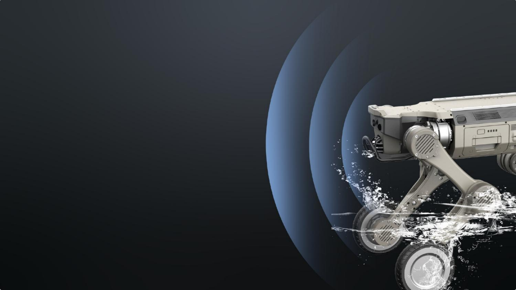 Robot during a power inspection mission